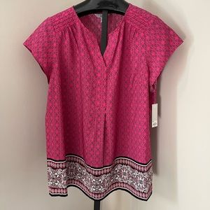 NWT Croft & Barrow Pink Blouse